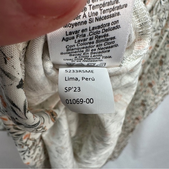 Nation Ltd NWT Fabia Shirred Floral Bohemian Cotton Midi Dress Size L - Picture 5 of 10